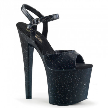 Pleaser TABOO-709MMG Blk Faux Leather/Blk Matte