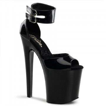 Pleaser XTREME-875 Blk Pat/Blk