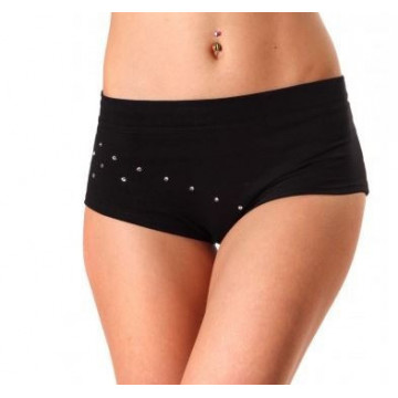 Point out Short Costume Pole ATTRACTIVE nero swarovski
