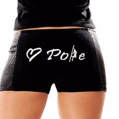 Wink Short Pole Lycra logo bianco Sequin Panel Shorts W104
