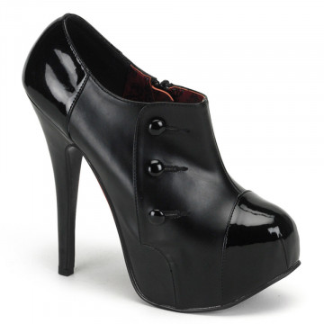 Bordello TEEZE-20 Blk Pu-Blk Pat