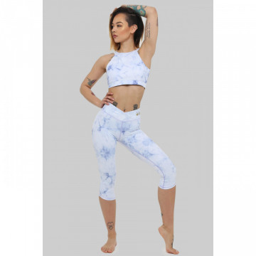 Capri Leggings: Frosted Marble