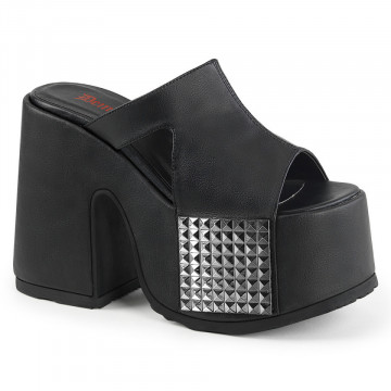 Demonia CAMEL-101 Blk Vegan Leather