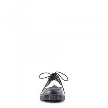 Demonia CREEPER-608 Blk-Wht Leather