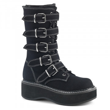 Demonia EMILY-341 Blk Canvas