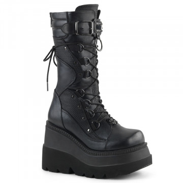 Demonia SHAKER-70 Blk Vegan Leather