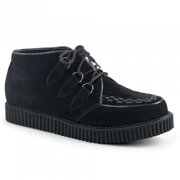 Demonia V-CREEPER-662 Blk Vegan Suede