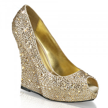 Fabulicious ISABELLE-18 Champagne Satin
