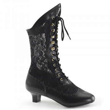 Funtasma DAME-115 Blk Pu-Lace