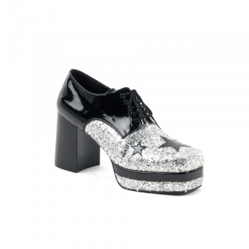 Funtasma GLAMROCK-02 Blk Pat-Slv Gltr