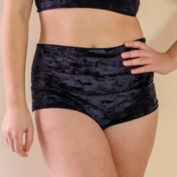 Mademoiselle spin Short EXTENDED Velluto nero