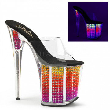 Pleaser FLAMINGO-801SRS Clr/Neon Multi SRS