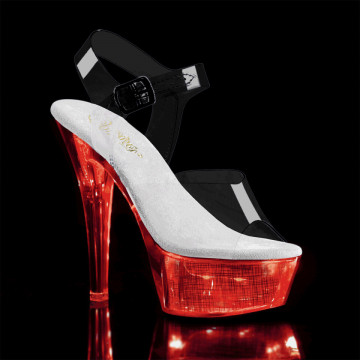 Pleaser FLASHDANCE-208CH Clr/Slv Hologram