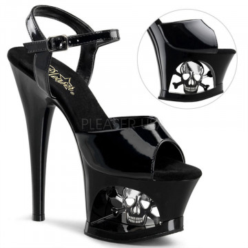 Pleaser MOON-709SK Blk/Blk-Pewter