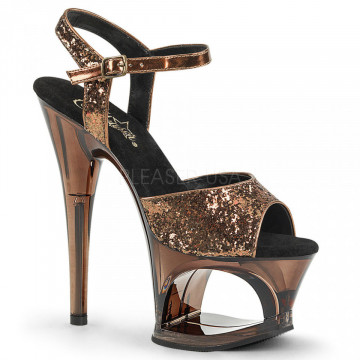 Pleaser MOON-710GT Bronze Glitter/Bronze Tinted