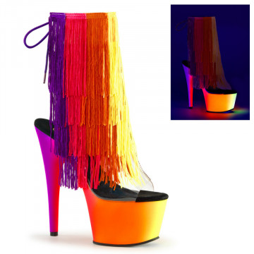 Pleaser RAINBOW-1017TF-7 Clr-Multi/Neon Multi