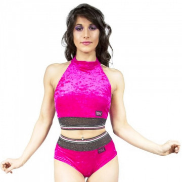 Wink Glitter Mist Halter SET (black or raspberry)