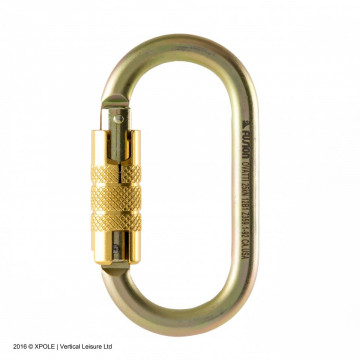 X-pole Carabiner Auto Lock (MBS 25kN) Gold