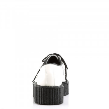 Demonia CREEPER-402 Wht Leather