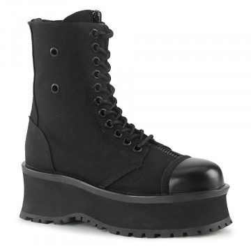 Demonia GRAVEDIGGER-10 Blk Canvas