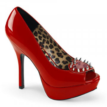 Demonia PIXIE-17 Red Pat-Pvc