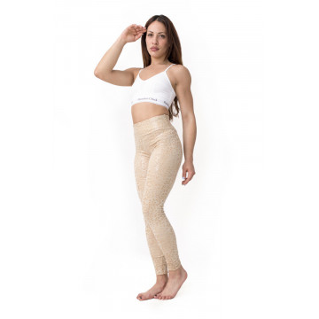 LEGGINGS STICKY SUPERHERO V-STRING LEOPARD NUDE SUbito h24