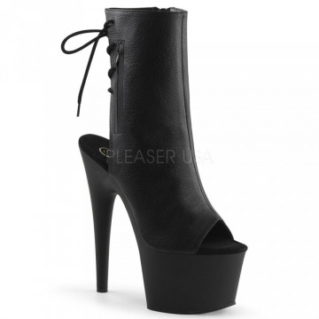 Pleaser ADORE-1018 Blk Faux Leather/Blk Matte