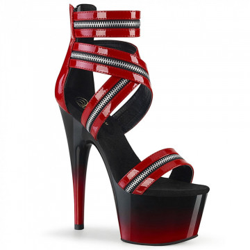 Pleaser ADORE-766 Red Pat/Blk-Red