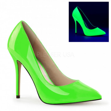 Pleaser AMUSE-20 Neon Green Pat