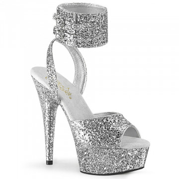 Pleaser DELIGHT-691LG Slv Glitter/Slv Glitter