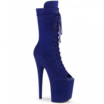 Pleaser FLAMINGO-1051FS Royal Blue Faux Suede/Roya