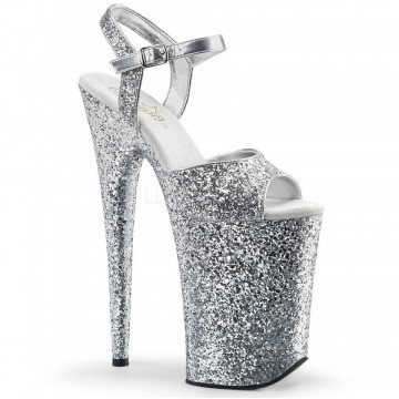 Pleaser INFINITY-910LG Slv Glitter/Slv Glitter