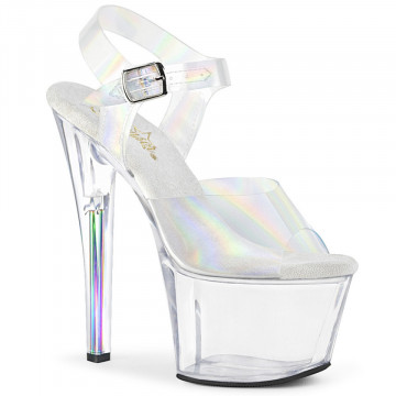 Pleaser SKY-308N-RBH Clr Hologram TPU/Clr