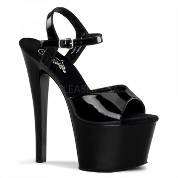 Pleaser SKY-309 Blk Pat/Blk