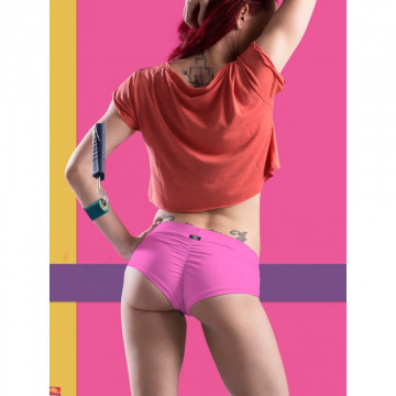 POINT OUT POLE WEAR - PEACH SHORT SORBET BOTTOM COLLECTION