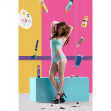 POINT OUT COMPLETO BODY AQUAMARINE LEOTARD