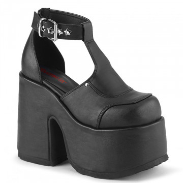 Demonia CAMEL-103 Blk Vegan Leather