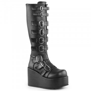Demonia CONCORD-108 Blk Vegan Leather