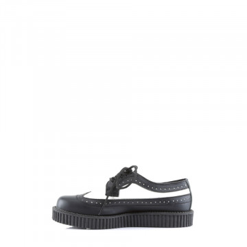 Demonia CREEPER-608 Blk-Wht Leather