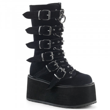 Demonia DAMNED-225 Blk Velvet