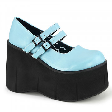 Demonia KERA-08 B. Blue Vegan Leather