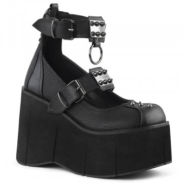 Demonia KERA-12 Blk Vegan Leather