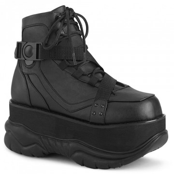 Demonia NEPTUNE-181 Blk Vegan Leather