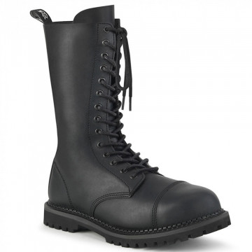 Demonia RIOT-14 Blk Vegan Leather