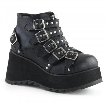 Demonia SCENE-30 Blk Vegan Leather