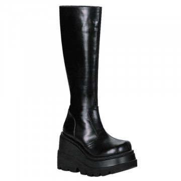 Demonia SHAKER-100 Blk Vegan Leather