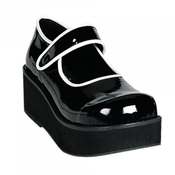 Demonia SPRITE-01 Blk-Wht Pat