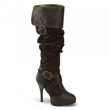 Funtasma CARRIBEAN-216 Brown Distressed Pu-Microfiber