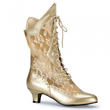 Funtasma DAME-115 Gold Pu-Lace