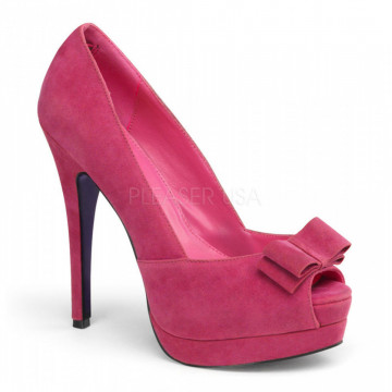 Pin Up Couture BELLA-10 Fuchsia Sueded Pu